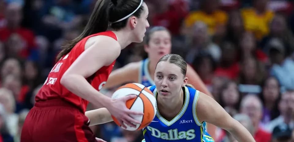 Basketball players in action during a game