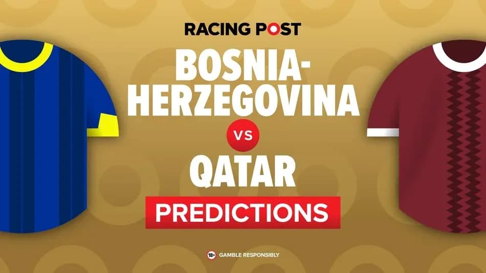 Bosnia-Herzegovina vs Qatar match predictions graphic