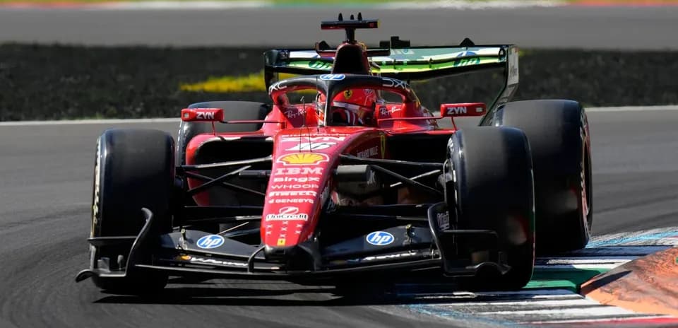 Formula 1 car racing on track during event