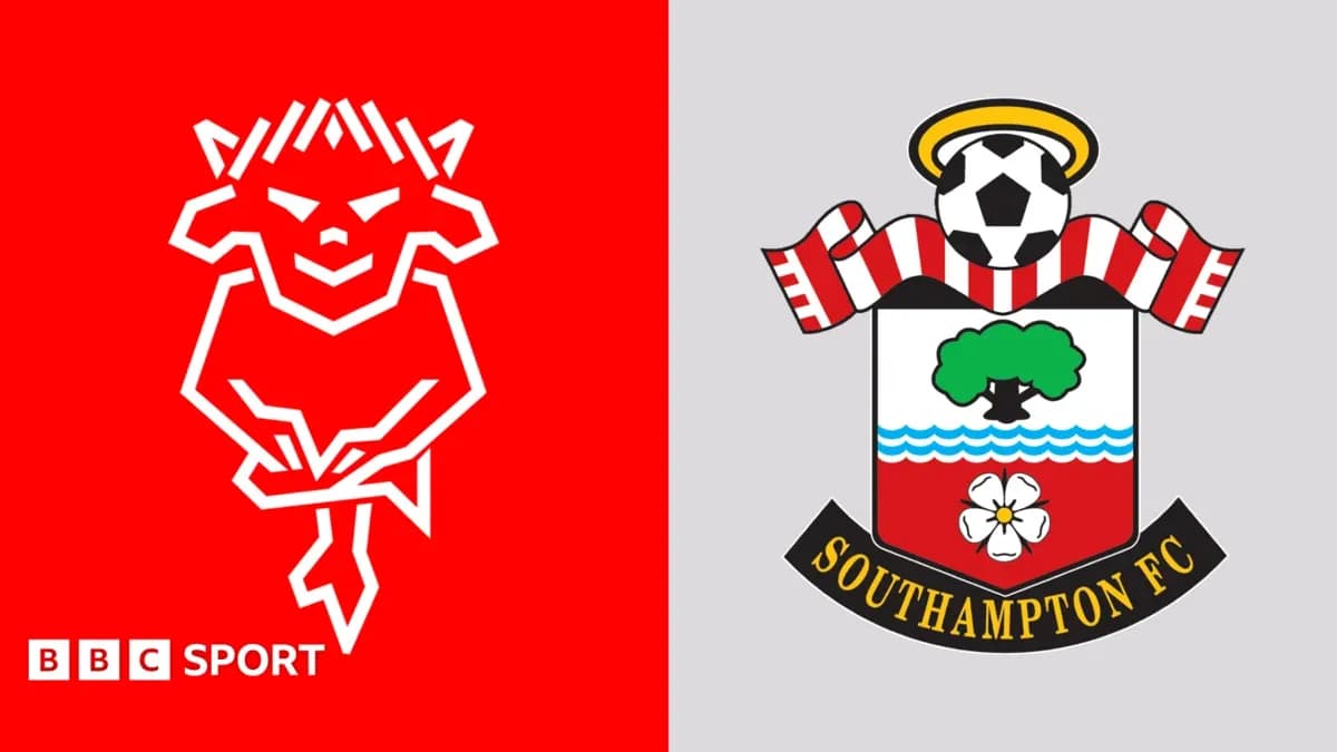 Logos of two football clubs side by side