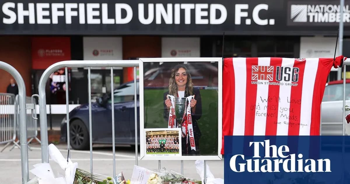 Tributes outside Sheffield United F.C. with flowers and shirt