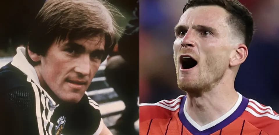 Split image of two football players, one focused, one shouting
