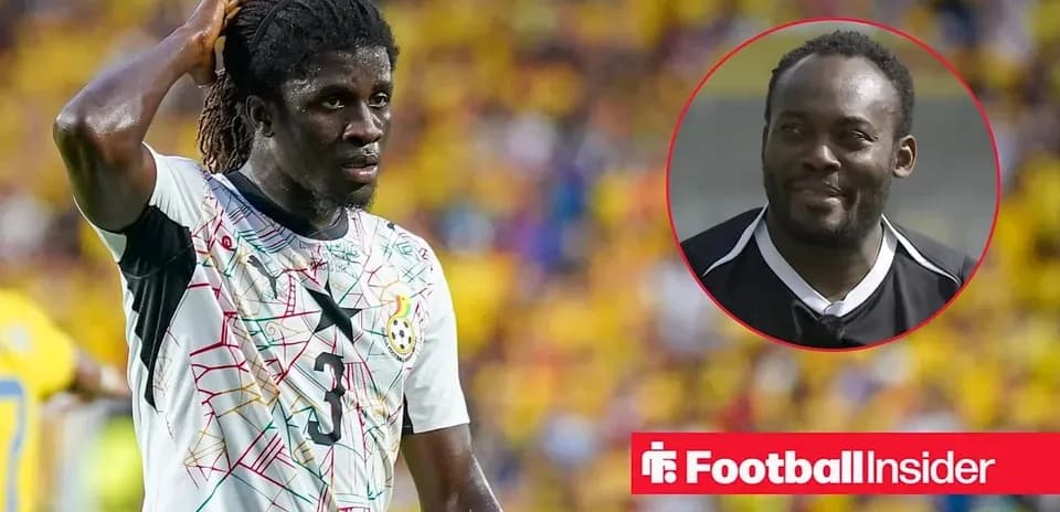 Ghana player with jersey number 3 during match