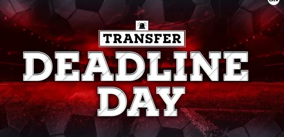 Transfer deadline day promotional graphic