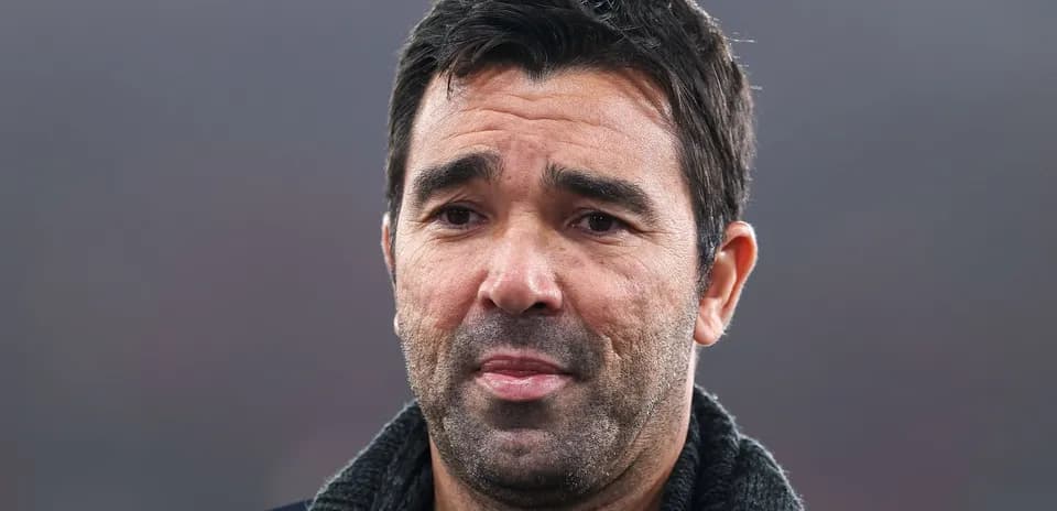 Coach speaking during post-match interview