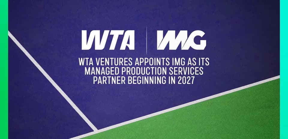 WTA and IMG partnership announcement graphic