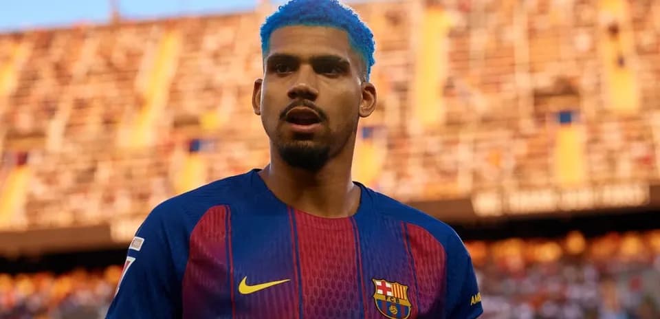 Futbolchi Ronald Araújo stadionda tayyorlanmoqda