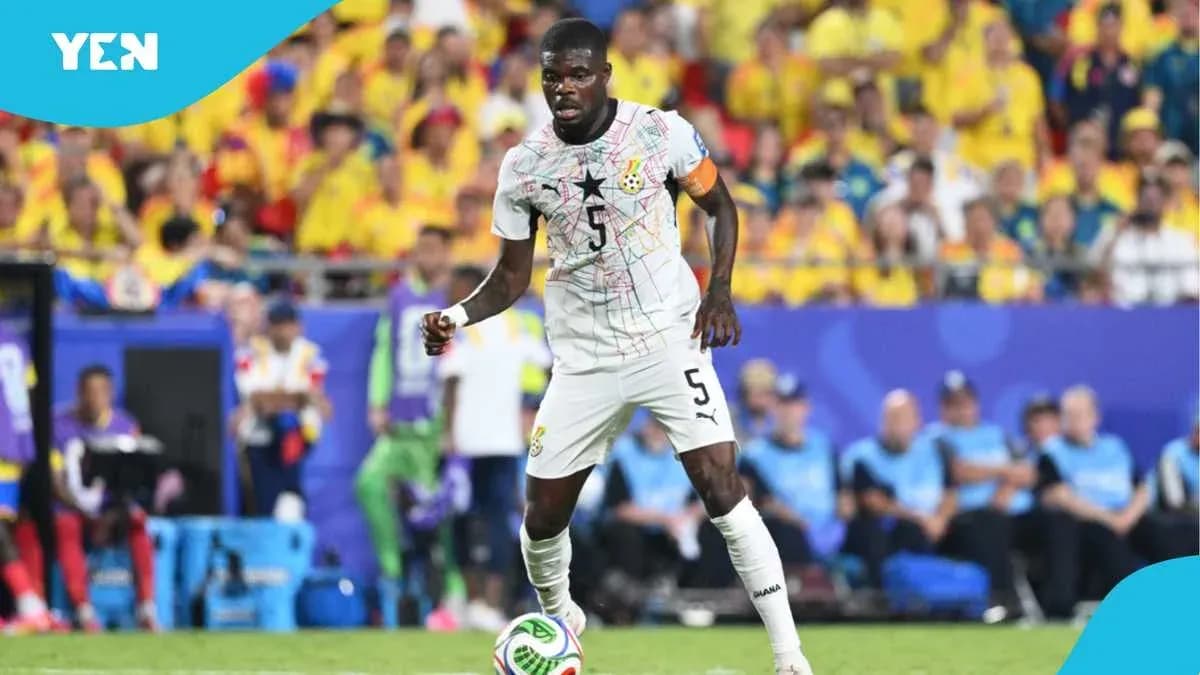 Ghana player in action during a football match