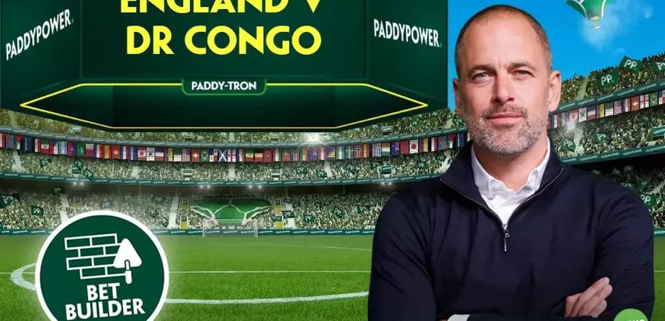 Paddy Power promotional image for England vs DR Congo