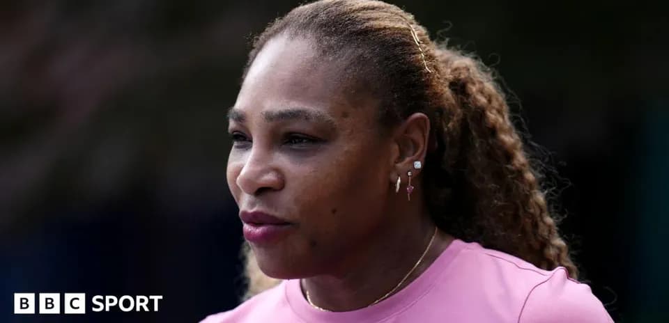 Tennis player speaking during an event