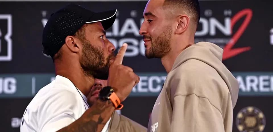 Boxers face-off during pre-fight press conference