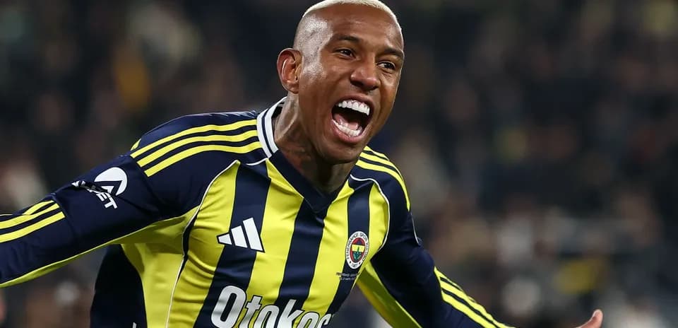 Fenerbahçe player celebrating a goal on field