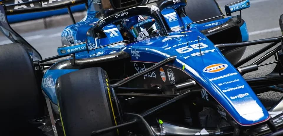 Formula 1 car on track during race
