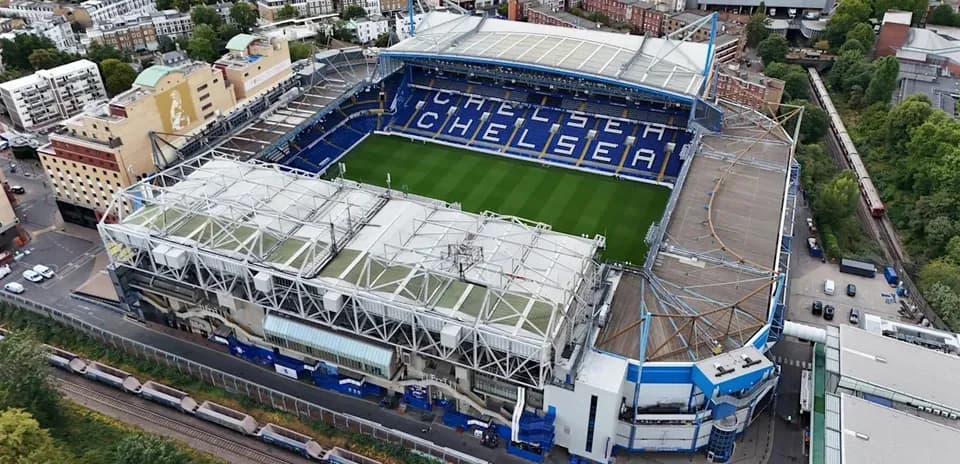 Stamford Bridge stadium, home of Chelsea FC