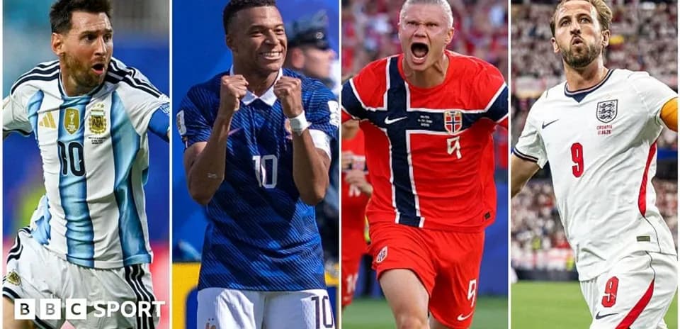 Four football players celebrating during matches