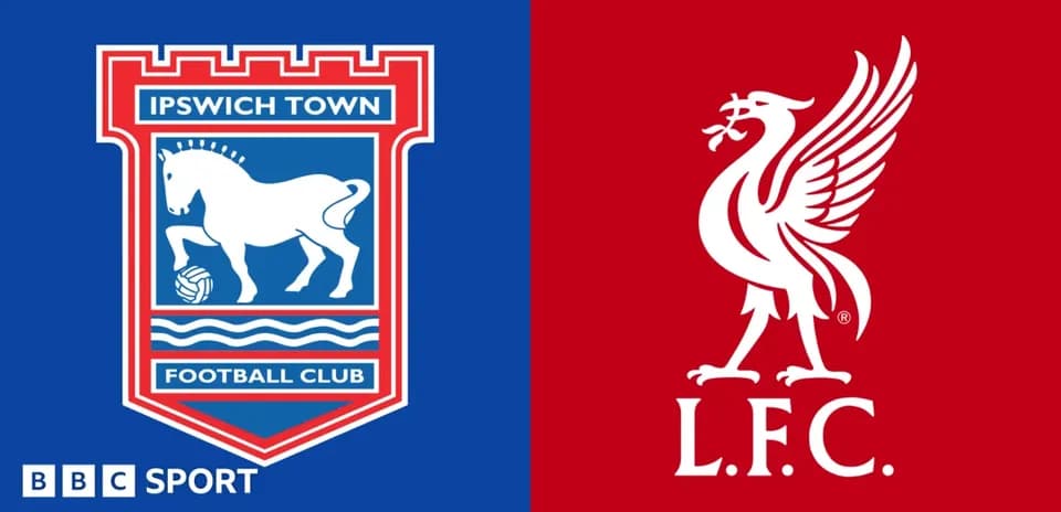 Ipswich Town and Liverpool club logos side by side