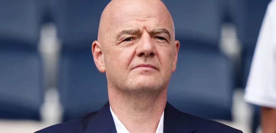 FIFA president seated during event