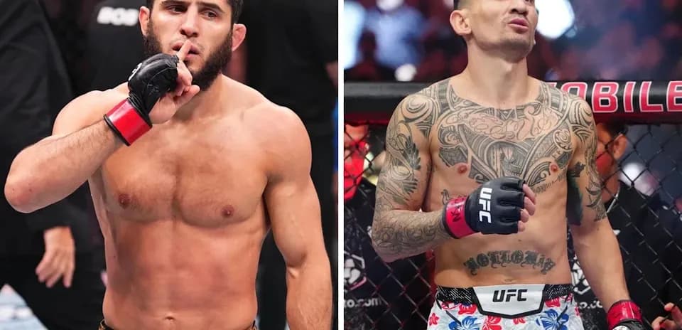 Two MMA fighters preparing for their match