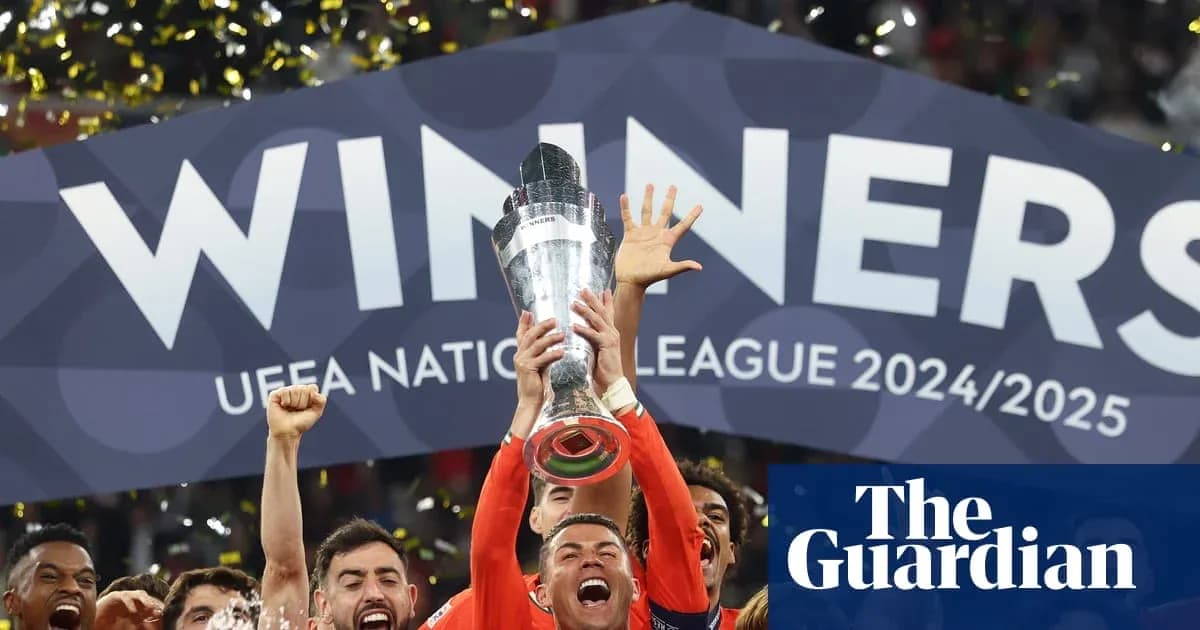 Jubilation as team lifts UEFA Nations League trophy