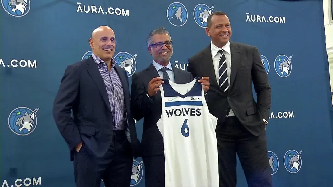 Press conference with new Timberwolves jersey unveiling