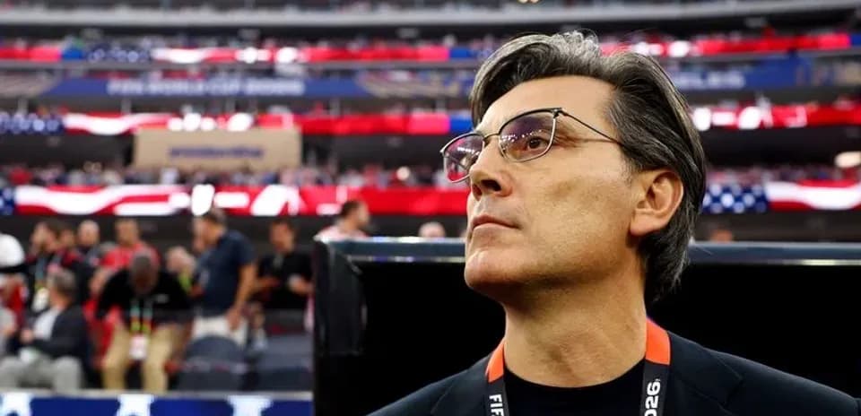 Coach observing the stadium before the match