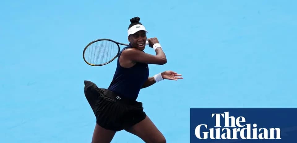 Tennis player hitting a backhand on court
