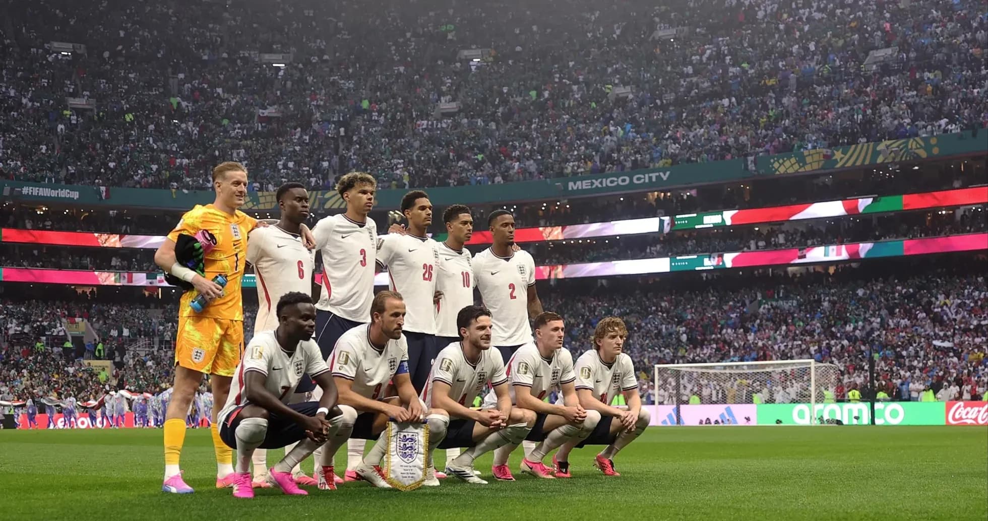 England national team posing before World Cup match England national team posing before World Cup match