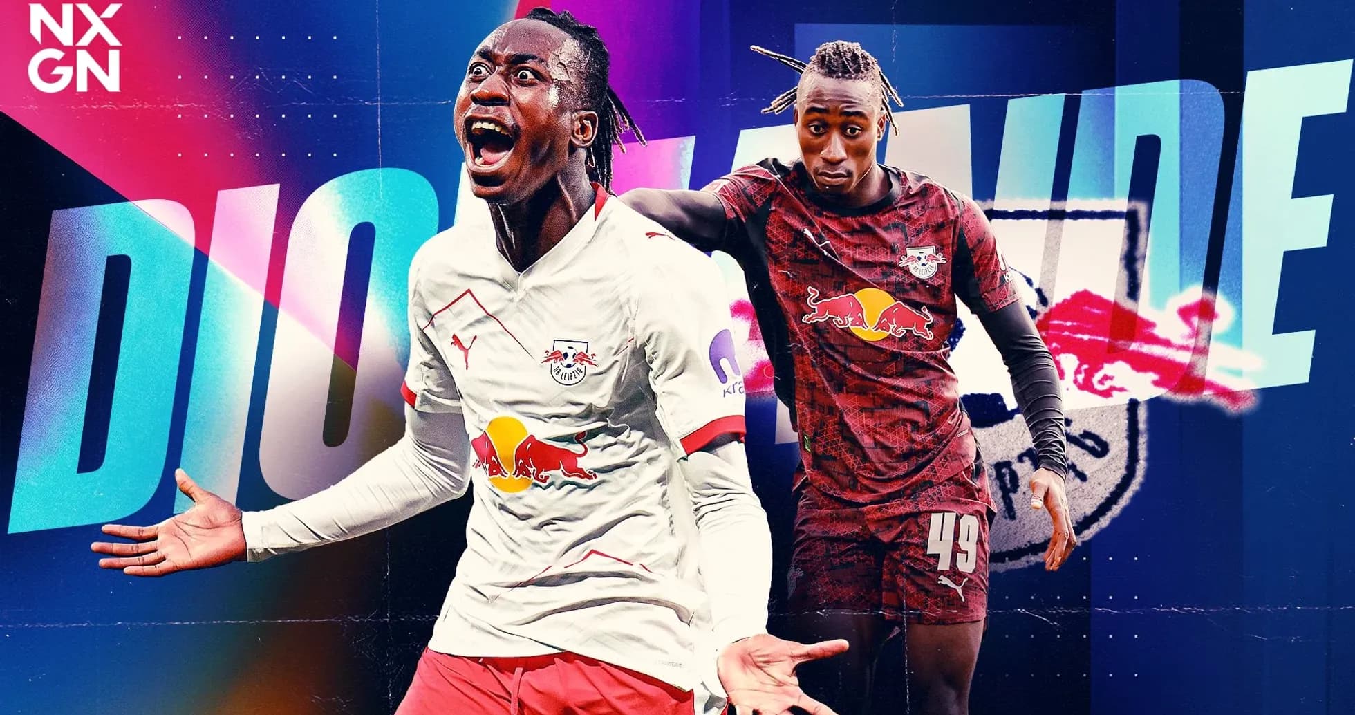 Diohane Diaby celebrating during RB Leipzig match Diohane Diaby celebrating during RB Leipzig match