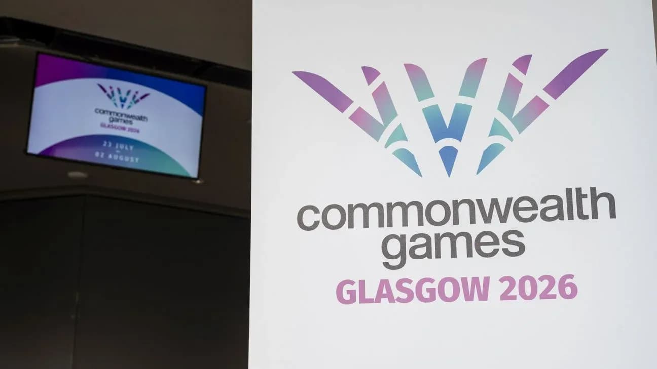 Commonwealth Games Glasgow 2026 promotional display Commonwealth Games Glasgow 2026 promotional display