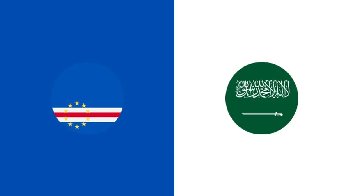 Flag of Cape Verde and flag of Saudi Arabia Flag of Cape Verde and flag of Saudi Arabia