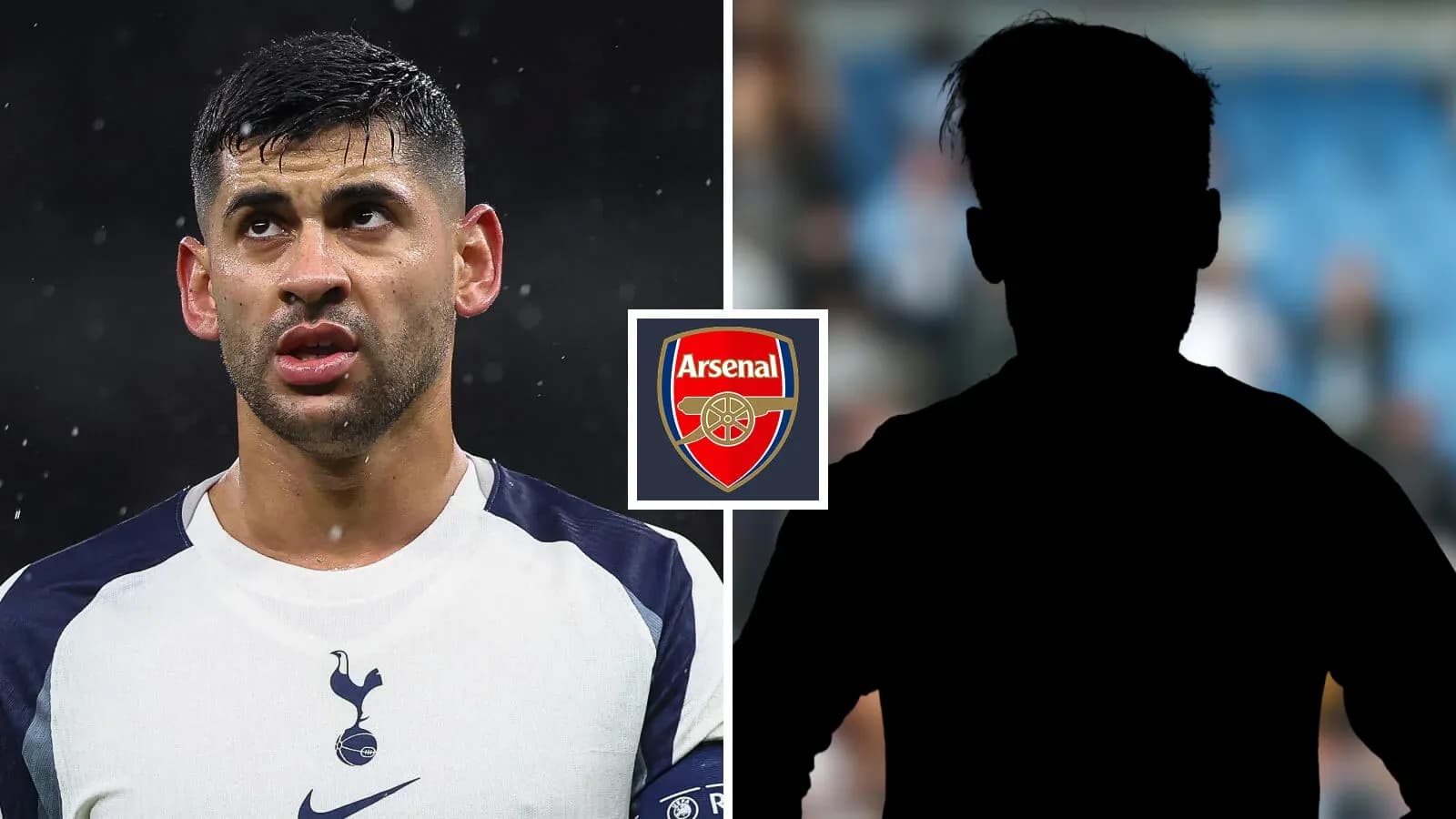 Futbolchi va Arsenal logotipi tasvirlangan Futbolchi va Arsenal logotipi tasvirlangan