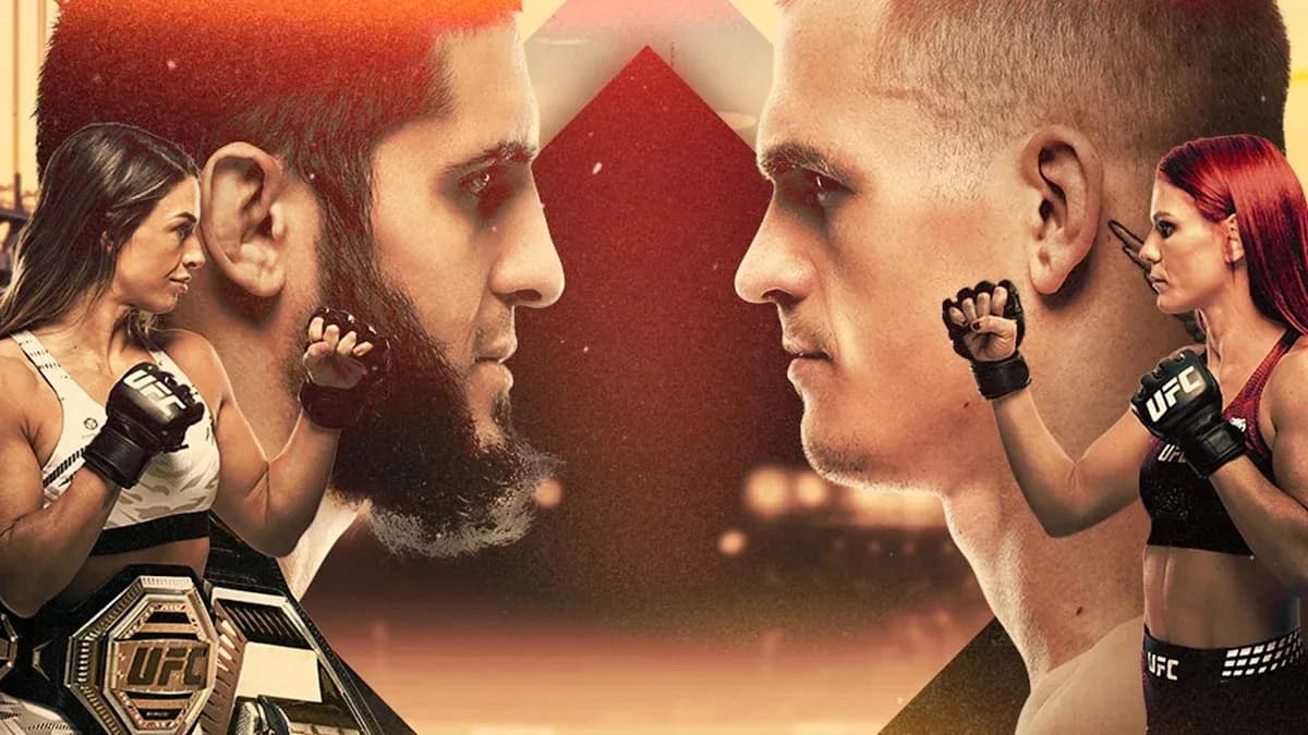 UFC fighters facing off before the match UFC fighters facing off before the match