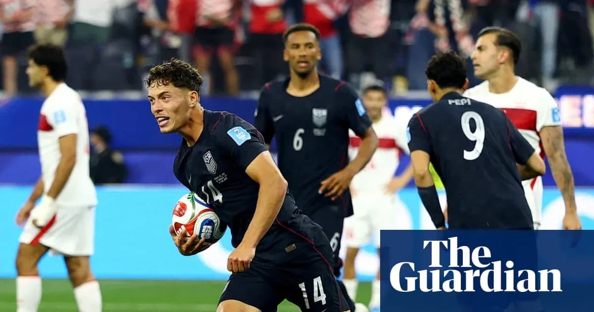 US player celebrating after scoring a goal US player celebrating after scoring a goal