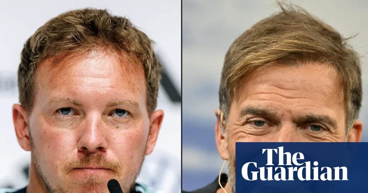 Two men at press conferences facing the camera Two men at press conferences facing the camera