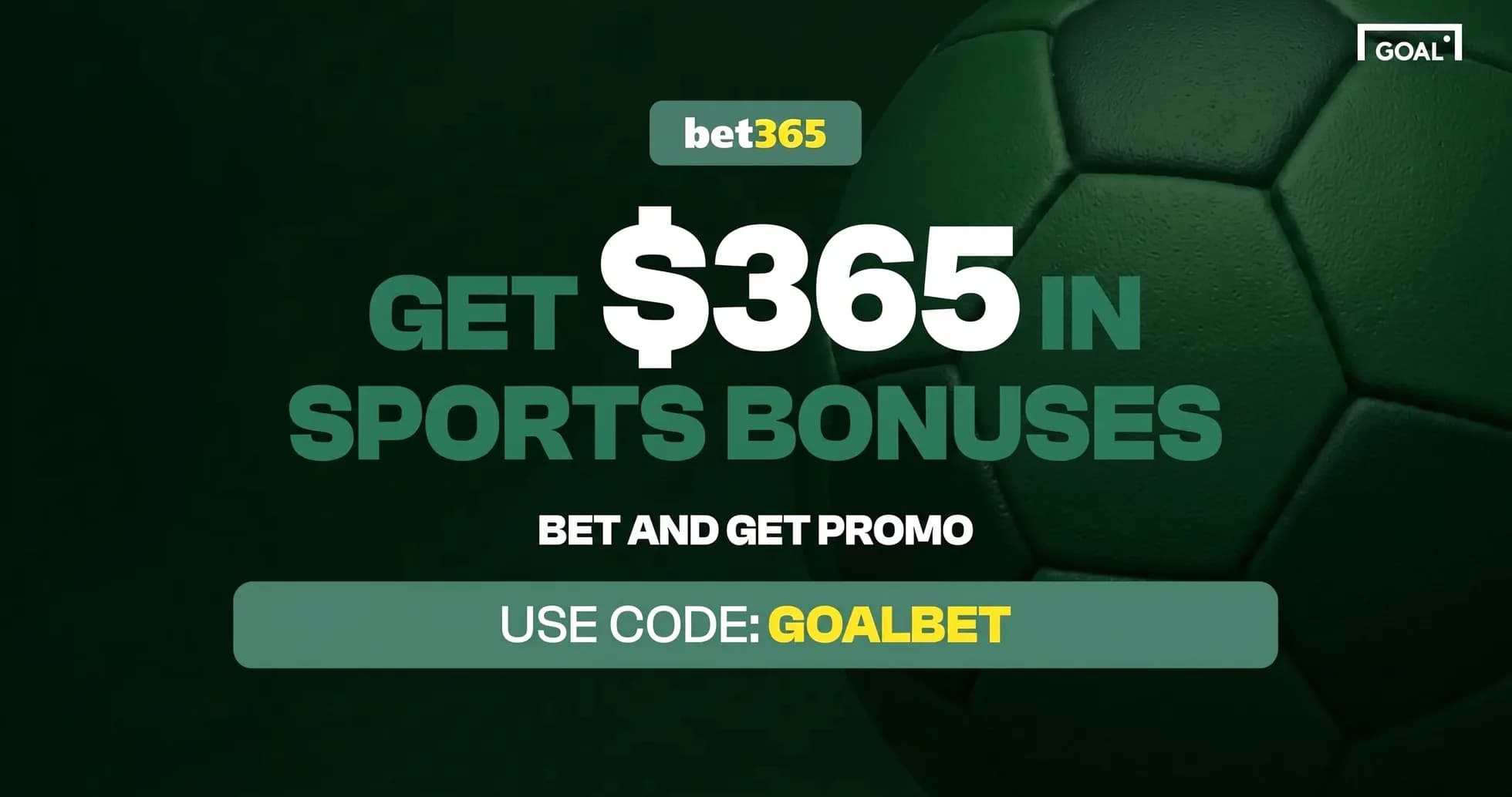 Football with betting promotion details on green background Football with betting promotion details on green background