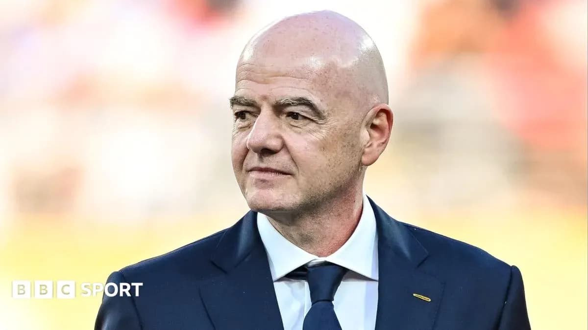FIFA president attending an event in formal attire FIFA president attending an event in formal attire
