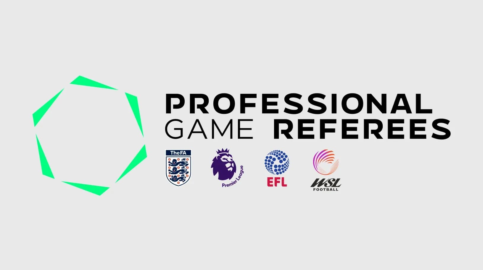 Professional Game Referees logo and associations Professional Game Referees logo and associations