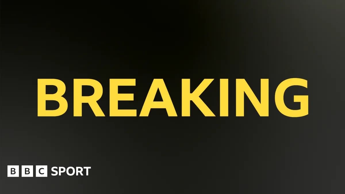 BBC Sport breaking news alert graphic BBC Sport breaking news alert graphic