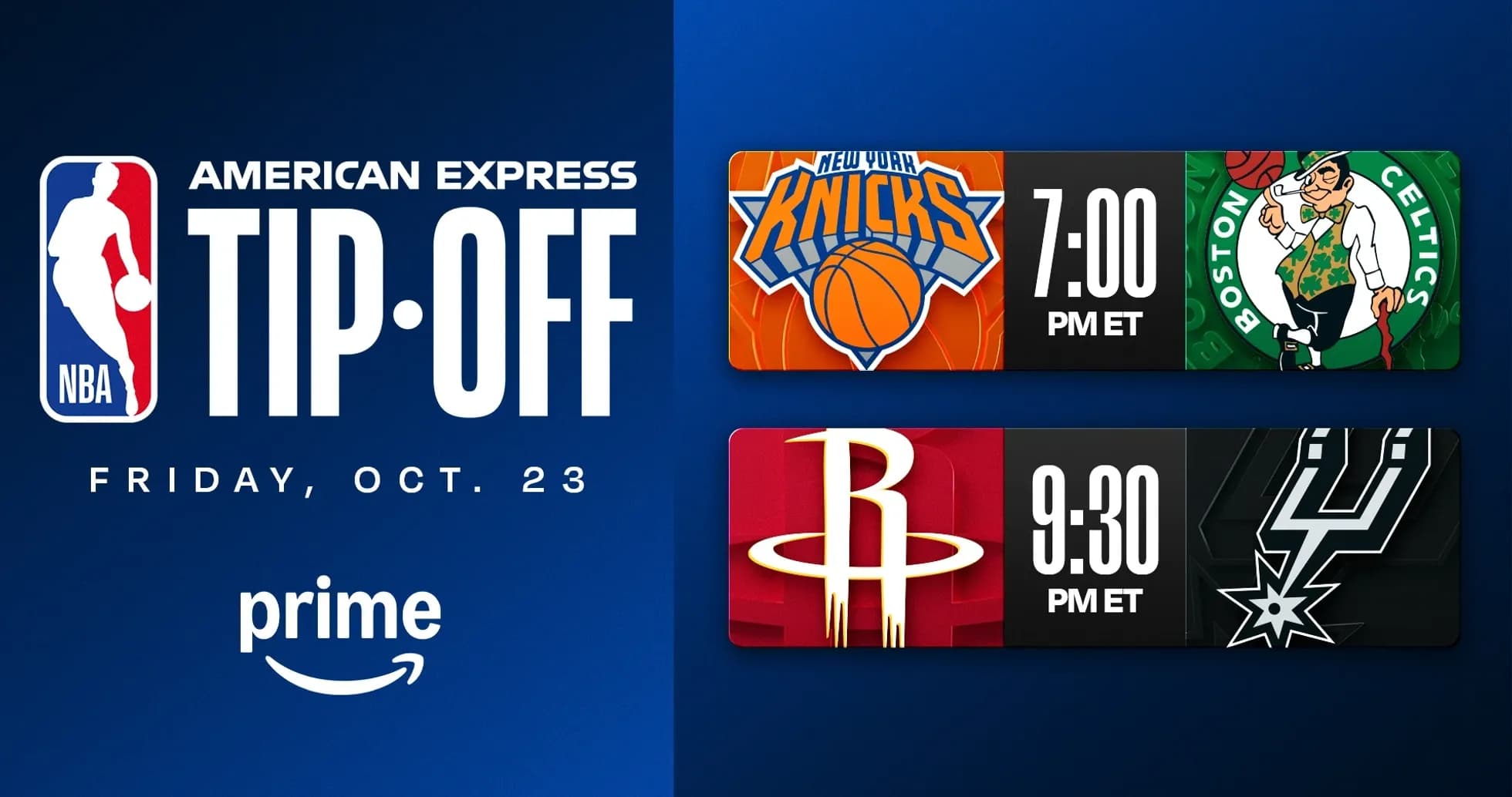 NBA Tip-Off schedule for October 23 matches NBA Tip-Off schedule for October 23 matches