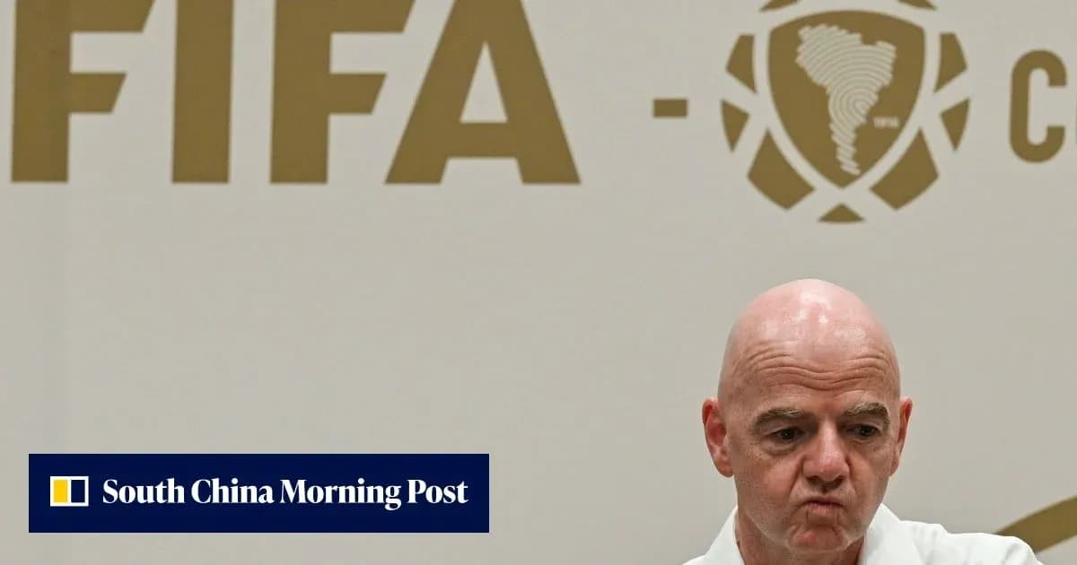 FIFA president at press conference backdrop FIFA president at press conference backdrop