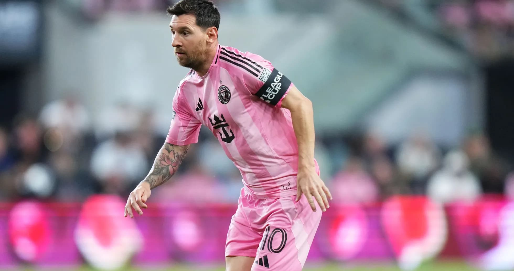 Lionel Messi playing for Inter Miami during match Lionel Messi playing for Inter Miami during match
