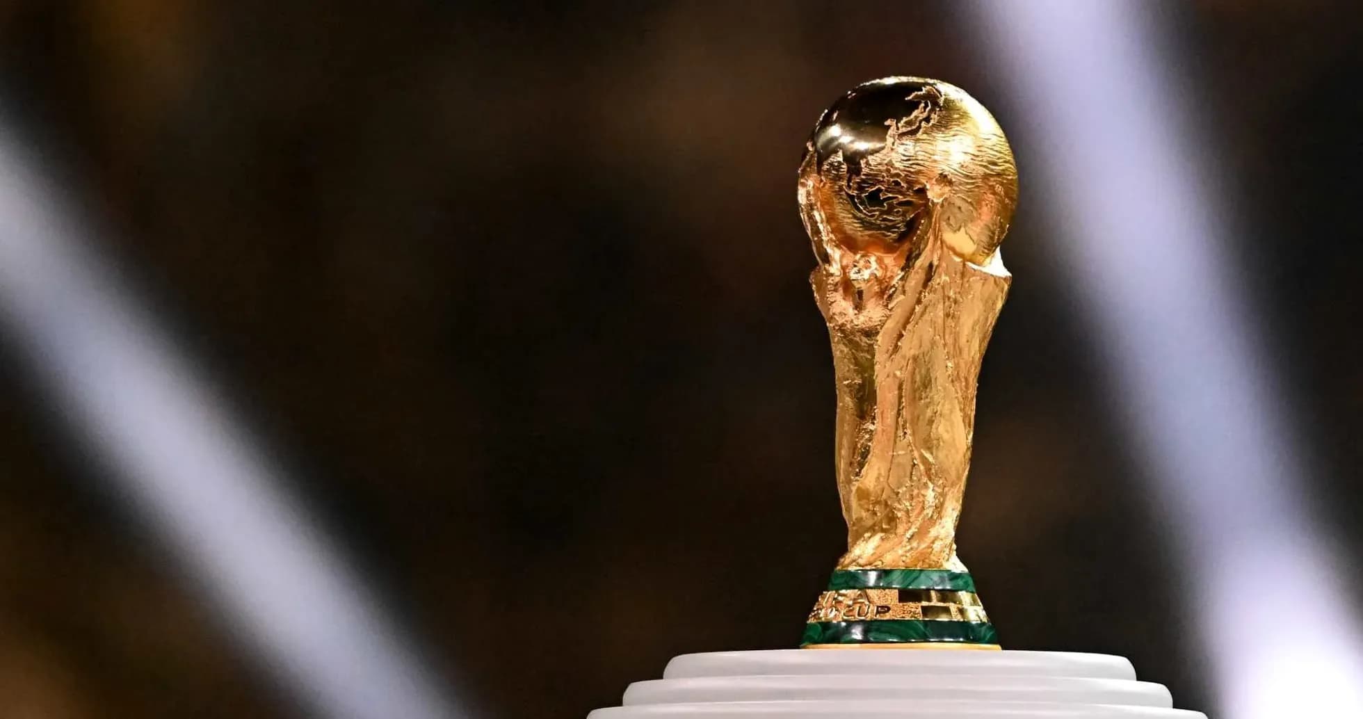 FIFA World Cup trophy on display FIFA World Cup trophy on display