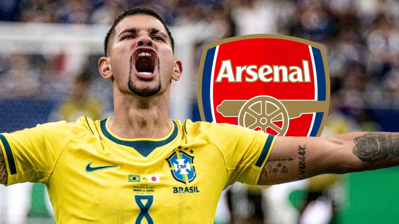 Futbolchi g'alabasi bilan hayajonlangan Brasilia o'yinchisi Futbolchi g'alabasi bilan hayajonlangan Brasilia o'yinchisi
