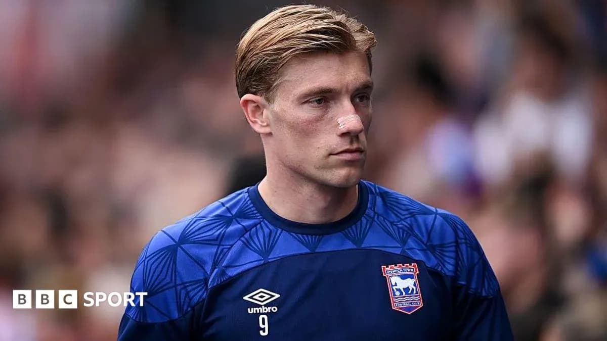 Portsmouth goalkeeper in blue kit before match Portsmouth goalkeeper in blue kit before match