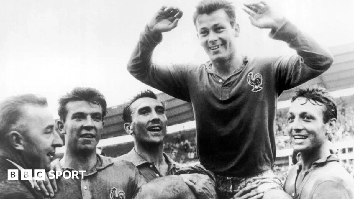 Football players celebrating victory, one lifted by teammates Football players celebrating victory, one lifted by teammates