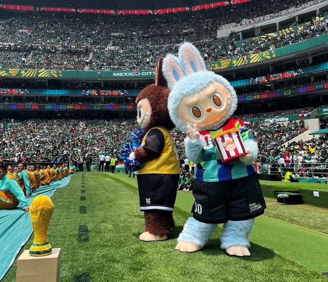 FIFA World Cup mascots at stadium ceremony FIFA World Cup mascots at stadium ceremony