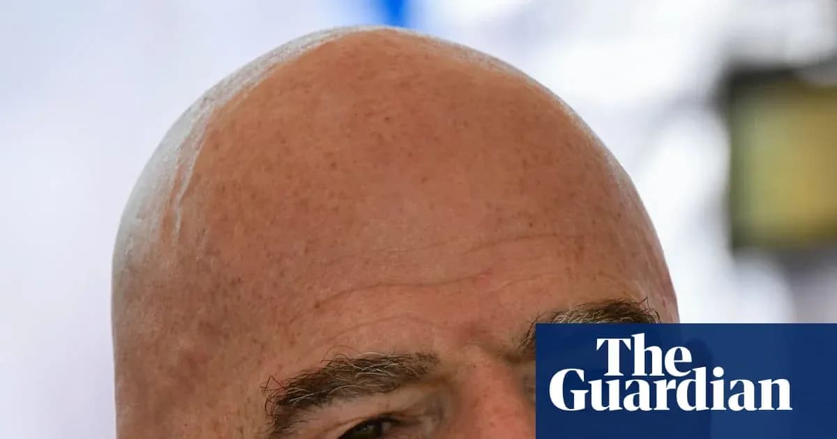Close-up of a bald man's head and eyes Close-up of a bald man's head and eyes