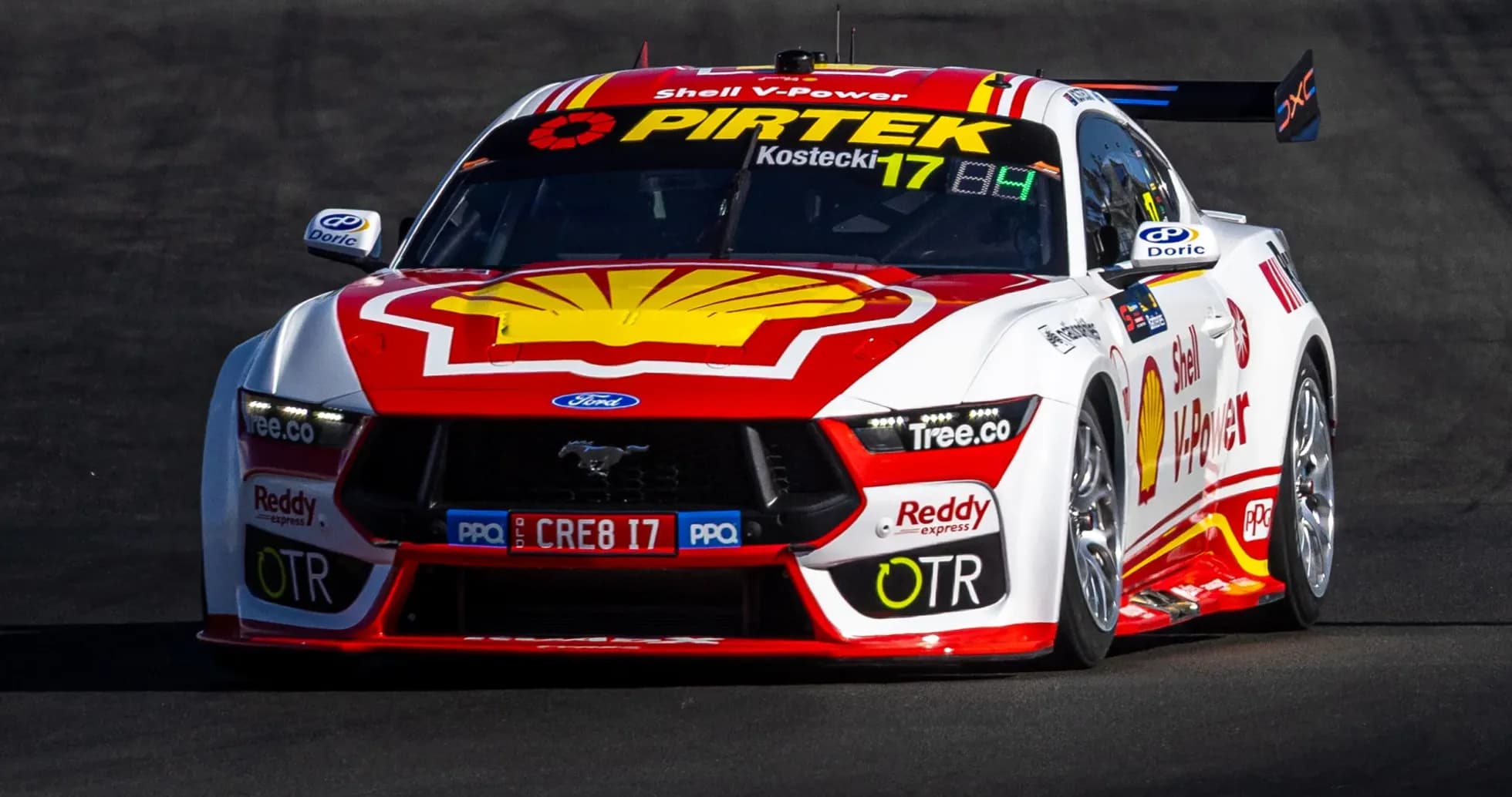 Ford Mustang racing car on track Ford Mustang racing car on track