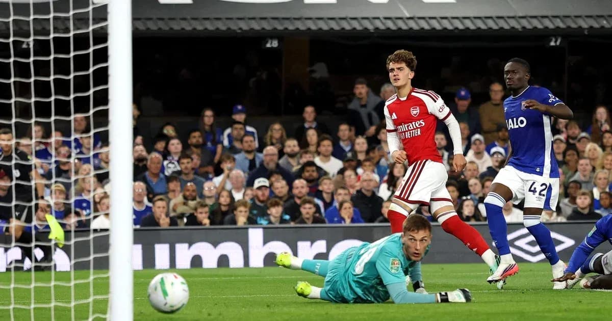 Arsenal player celebrating after scoring a goal Arsenal player celebrating after scoring a goal