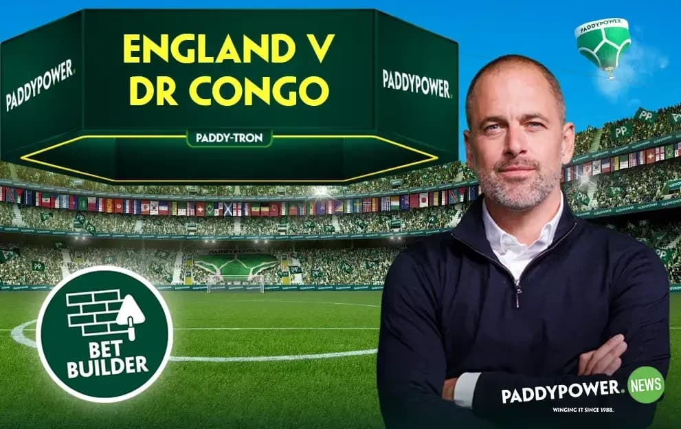 Paddy Power promotional image for England vs DR Congo Paddy Power promotional image for England vs DR Congo